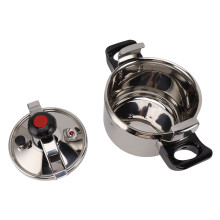 7L Stainless Steel Pressure Cooker 24cm Double Bottom for Gas & Induction Stoves
