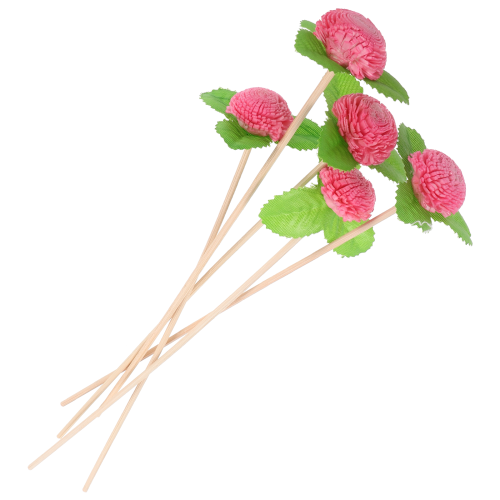5 rattan-rohr duftdiffusor ersatzstäbchen aus simulierten blüten 1