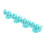 1Pc Makeup Brush Drying Rack Green Silicone Multi-Slot Holder 1