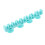 1Pc Makeup Brush Drying Rack Green Silicone Multi-Slot Holder 6