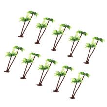 10Pièces Petites Miniatures Plastique Décoratives Vertes
