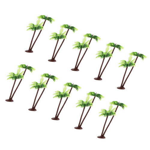 10Pièces Petites Miniatures Plastique Décoratives Vertes