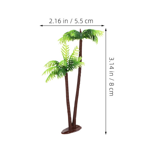 10Pièces Petites Miniatures Plastique Décoratives Vertes 1
