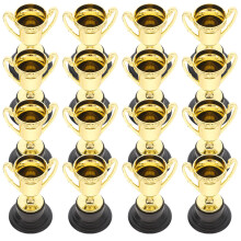 30Pcs Golden Plastic Reward Trophies Kids Competition Prize Cups