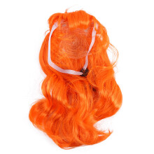 haarschmuck für haustiere – echtes lockiges haar-wig in orange