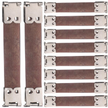 10 11 cm metall innenfederklammern für handtaschen – silber