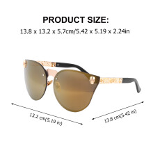 1 stylische Sonnenbrille, Sonnenbrille, UV-geschützt
