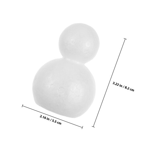 6St Lichtgewicht Polystyreen Sneeuwpop Modellen Voor DIY Decor 1