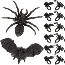 24 halloween handzubehör mit spielzeugringen für trick or treat