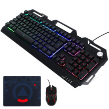 1 set gaming tastatur maus mechanisch metall kabelgebunden mit mauspad