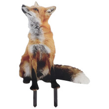 fuchs-förmiges rasenschild acryl für garten deko im freien