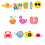 12 strand cupcake-topper hawai kuchenstäbchen pool 1