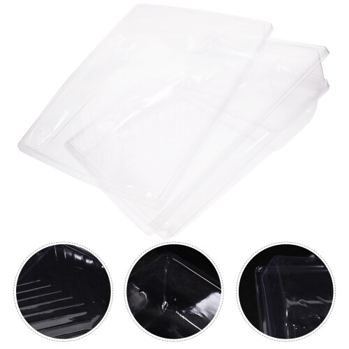 4 transparente farbwanne einlegeschalen 23 cm wiederverwendbar 1