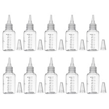 10 stk spitze mündung kosmetikflasche leere flaschen applikator 50 ml
