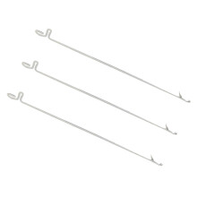 3 uds. agujas acero inoxidable forma gancho para pulseras, ideal diy