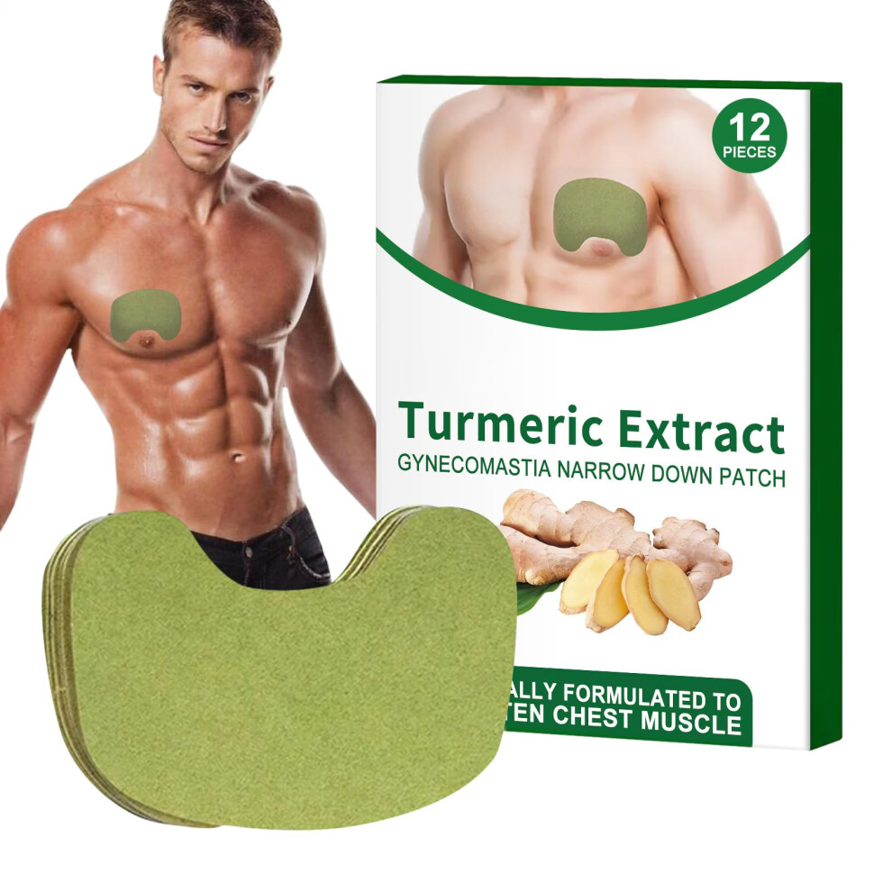 Breast Fat Remover For Men 12 Pack Chest And Abdominal Gynecomastia Plaster Natural Tightening Patches