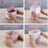 Trash Can Desk Bin, Mini Portable Table Waste Bin Press-Type Lid Desktop Dustbin Tissue Box Holde 4