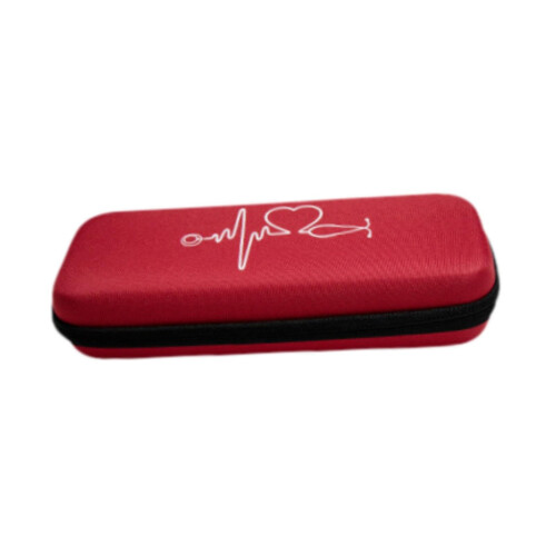 Stethoscope Carrying Case Travel Protective Holder Red Storage Box Organizer