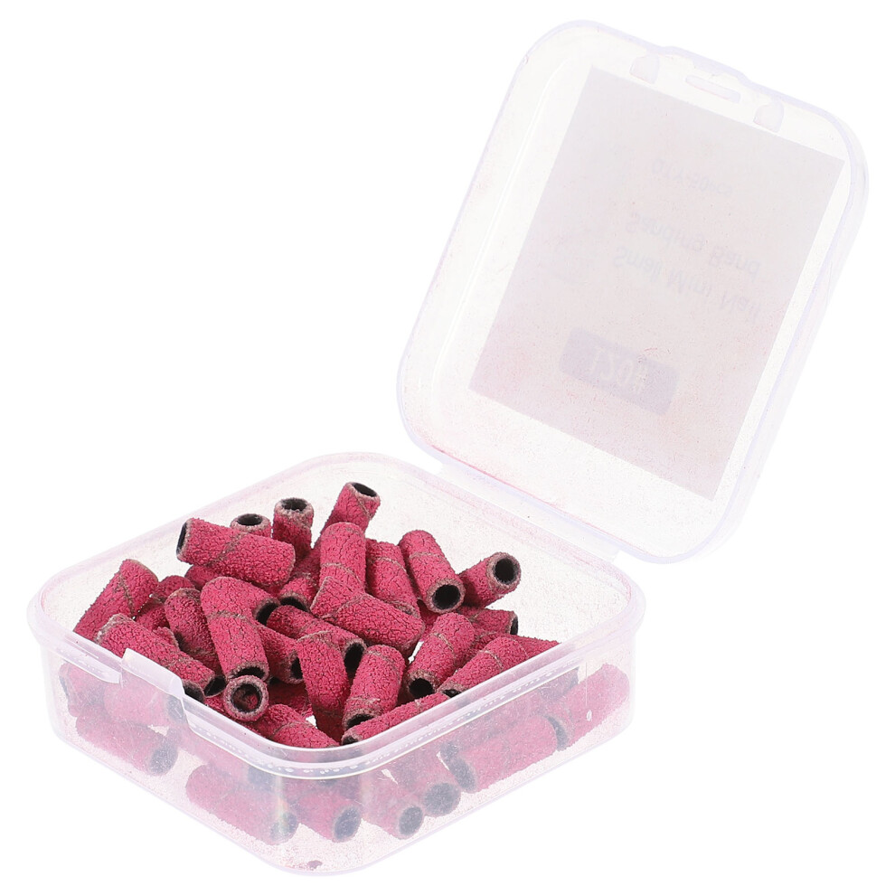 Inoomp Pink 50Pcs Nail Sanding Bands For Manicures And Pedicures