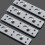 4pcs square corner round nail bed hinge thickened silver connector 4