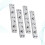4pcs square corner round nail bed hinge thickened silver connector 5