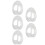 high transparent flat bottom egg-shaped plastic storage box 7