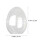 high transparent flat bottom egg-shaped plastic storage box 2