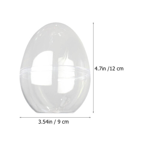 high transparent flat bottom egg-shaped plastic storage box 1