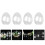 high transparent flat bottom egg-shaped plastic storage box 4