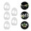 high transparent flat bottom egg-shaped plastic storage box 6