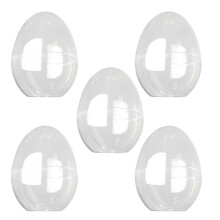 high transparent flat bottom egg-shaped plastic storage box