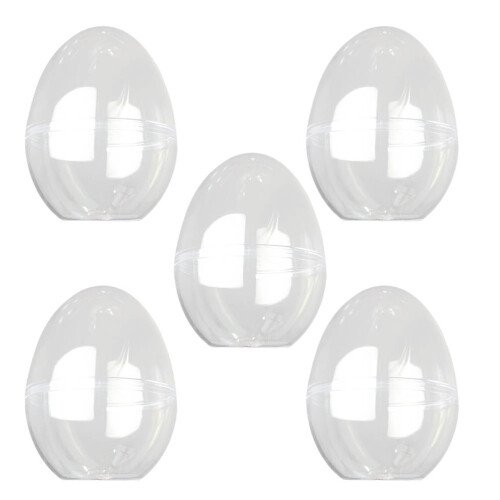 high transparent flat bottom egg-shaped plastic storage box