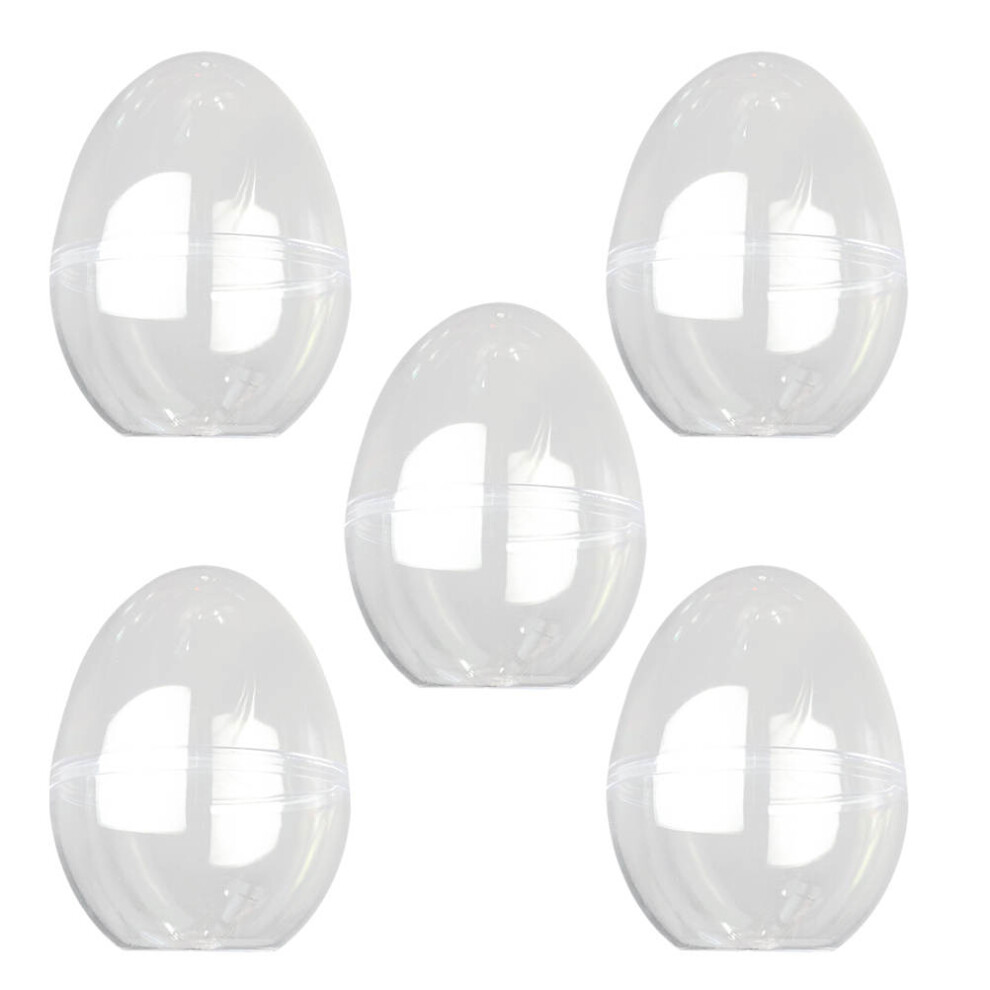 Iplusmile High Transparent Flat Bottom Egg-Shaped Plastic Storage Box