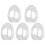 high transparent flat bottom egg-shaped plastic storage box 5