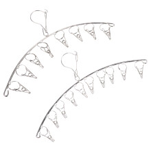2pcs stainless steel multi-purpose drying rack clips for socks