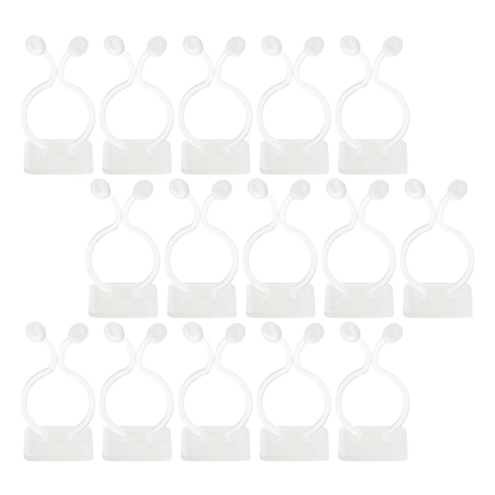 50 pcs white plant climbing sticky fixer wall hook gardening tool-image-OPC-PKQBBRJ-NEW