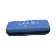 Stethoscope Carrying Case, Dark Blue, Travel Protective Holder, Organizer Bag, Fits Most Stethoscopes