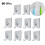 10pcs waterproof adhesive wall hooks for bathroom kitchen 3