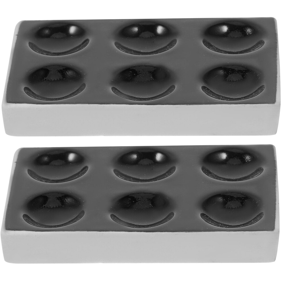 2pcs ceramic spot plates for science experiments, 6 holes-image-OPC-PKQBCTR-NEW