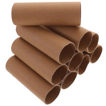 12pcs brown paper rolls for crafts, cardboard tubes for diy projects