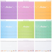 25pcs recipe card dividers for kitchen cookbook organization