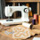 1 set sewing presser feet cutting ruler for diy cloth patchwork 5
