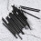 50pcs disposable lip liner brushes with plastic handle and nylon bristles 8
