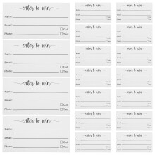 100pcs blank ballot raffle tickets multi-use small voting cards