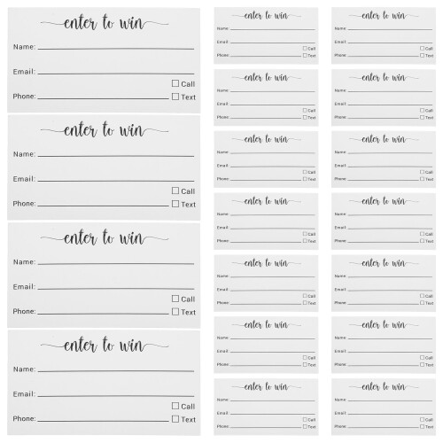 100pcs blank ballot raffle tickets multi-use small voting cards