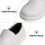 1 pair breathable dustproof workshop shoes, low heel, white 7