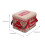 rectangle metal cookie box gift tin food container with random letter 2