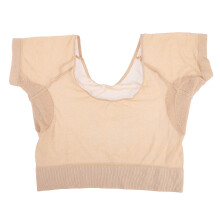 washable thin armpit underarm pad vest beige