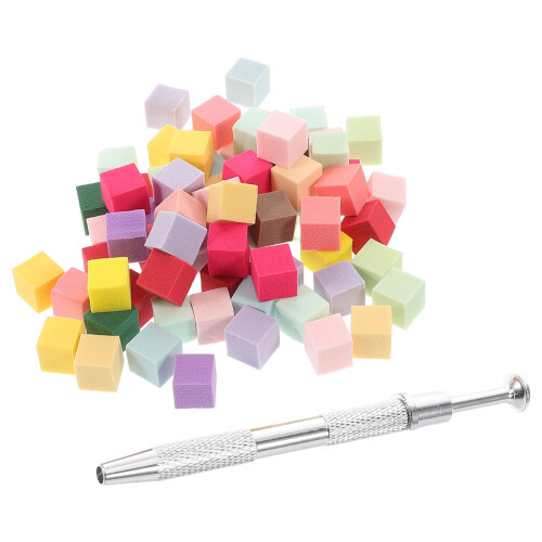 nail sponge 4 claws metal grabber with replaceable blocks for nail art