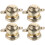4Pcs Rotatable Rivet Stud D Rings for Backpack Purse Accessories 6